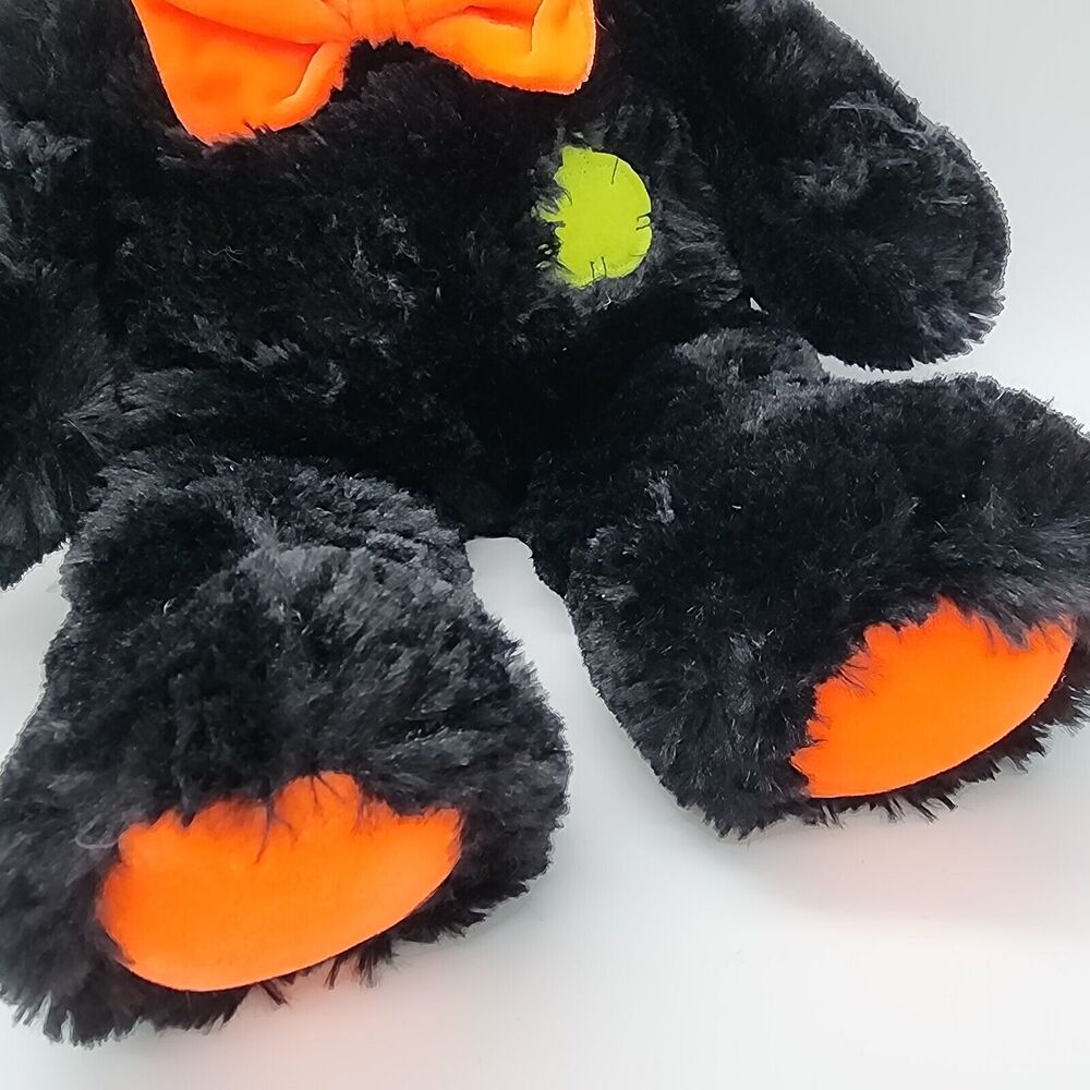 Fiesta Halloween Black Cat Plush 17" Witch Hat Big Eyes Stuffed Animal Toy 2007 - Picture 3 of 10